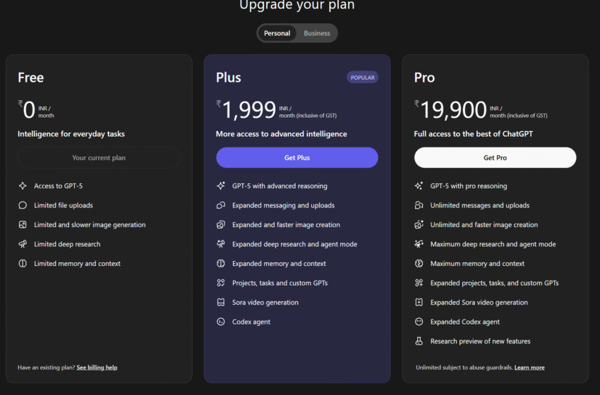  OpenAI’s ChatGPT adds rupee pricing in India to make it easier to use