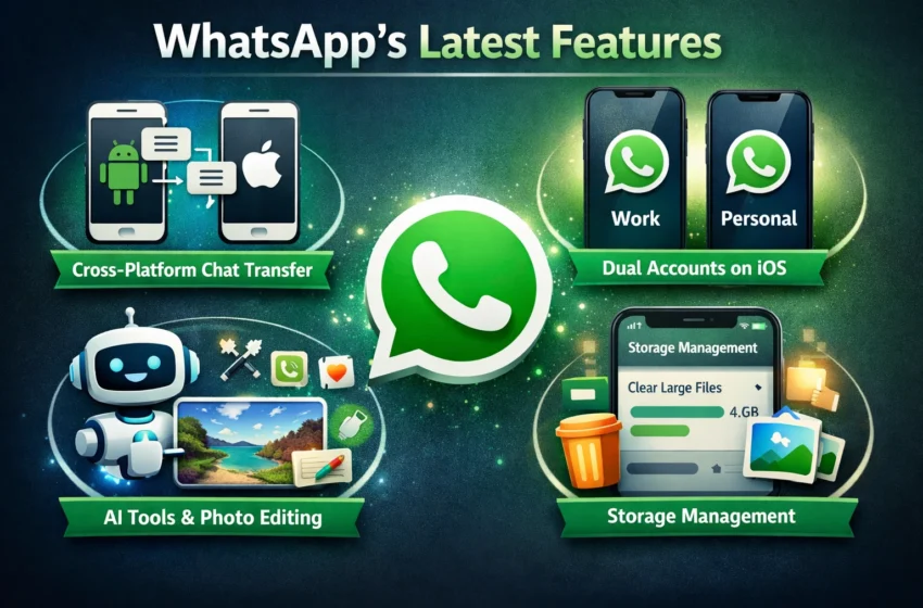  WhatsApp Rolls Out Cross-Platform Chat Transfer, Dual Accounts on iOS, and AI Features
